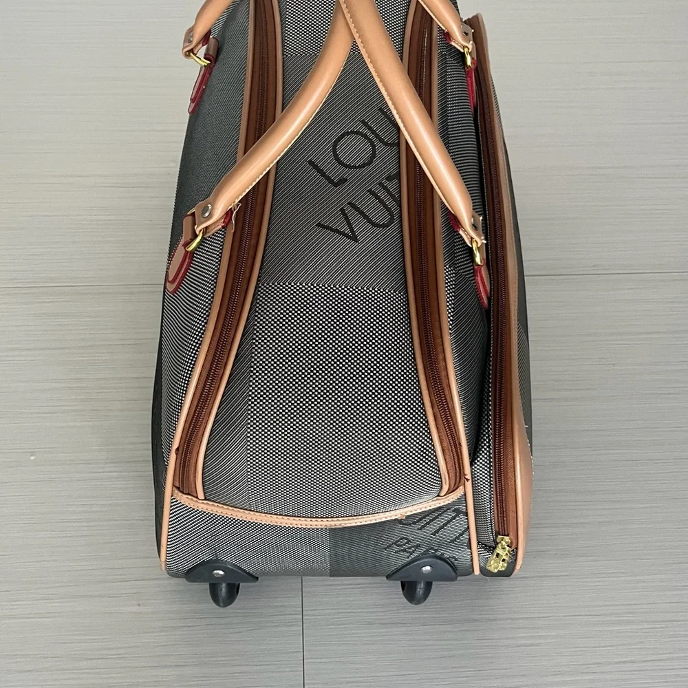 Louis Vuitton Brown and Black Travel Bag